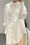 SWAYING/KNIT Double Collar Long Shirt SW211SZ48